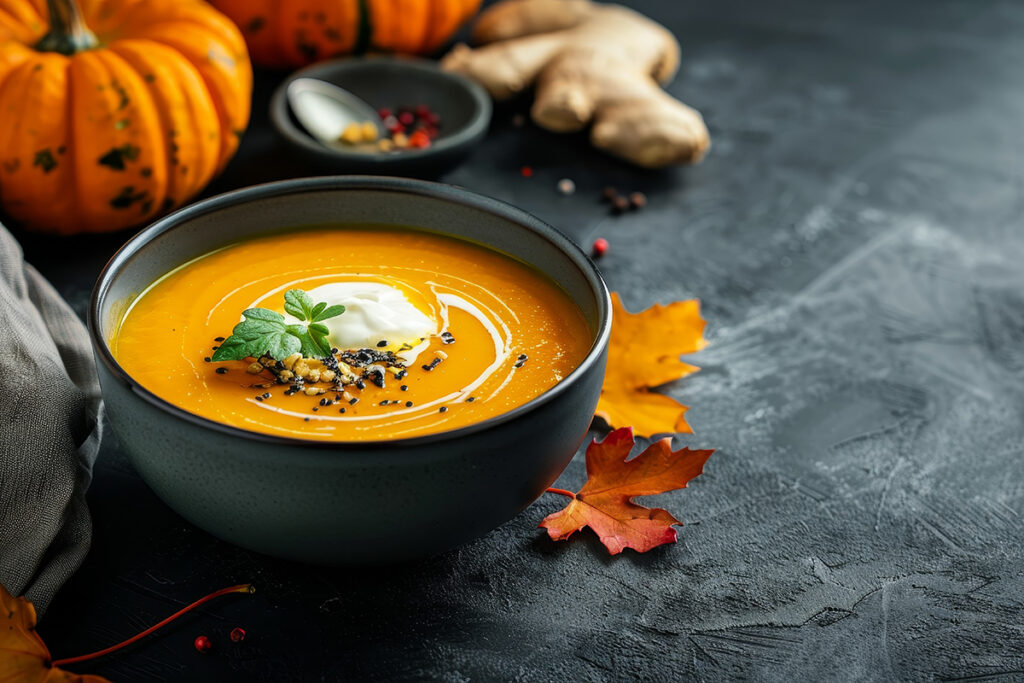 Kuerbis-Suppe, Restaurant und Bar Tschadun, Kloten, achesa Group